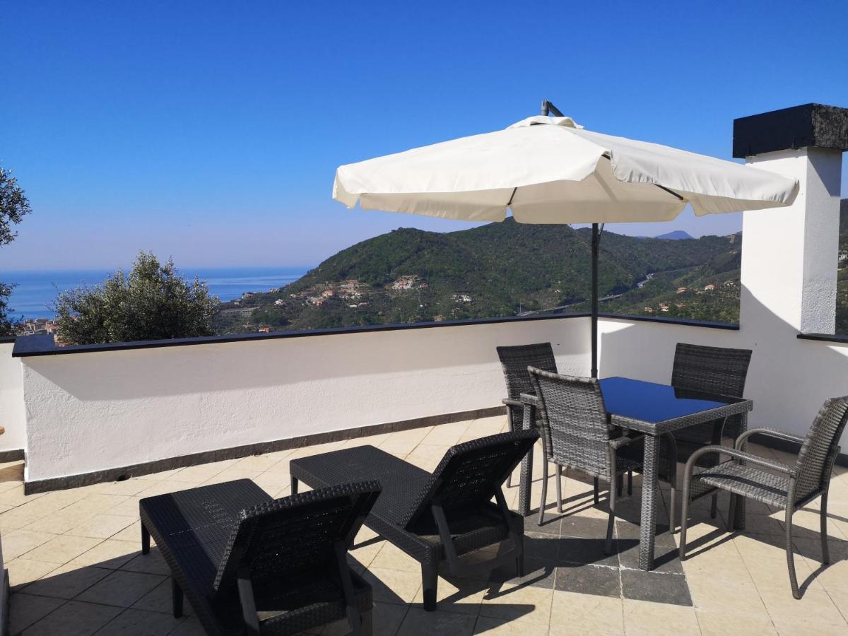 La Vivagna - Casa Vista Mare Tra Gli Ulivi Villa Leivi Dış mekan fotoğraf