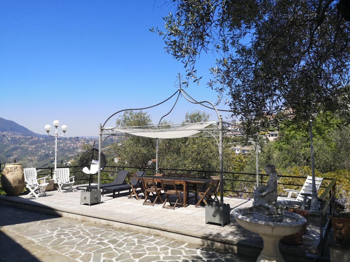 La Vivagna - Casa Vista Mare Tra Gli Ulivi Villa Leivi Dış mekan fotoğraf