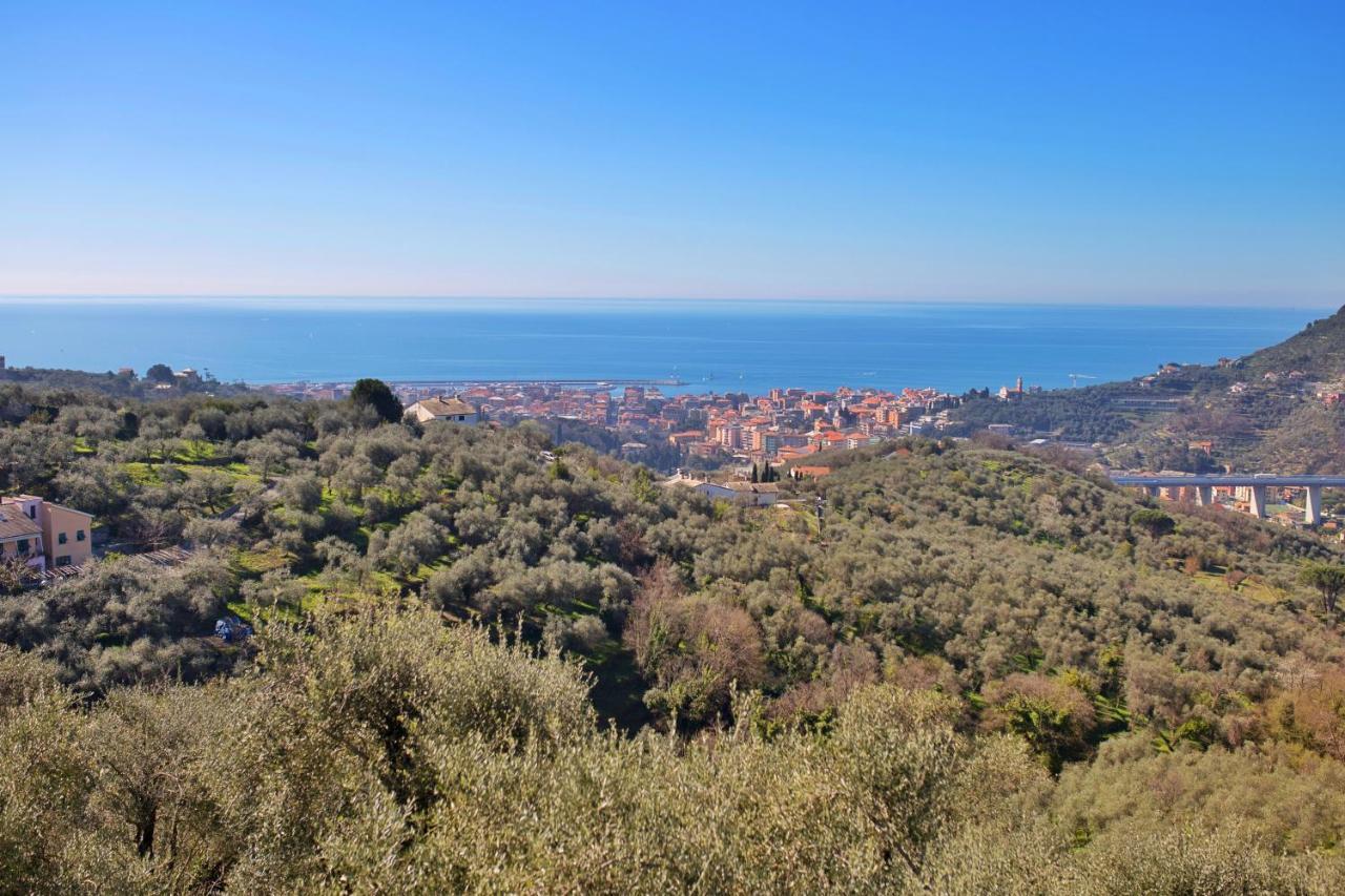 La Vivagna - Casa Vista Mare Tra Gli Ulivi Villa Leivi Dış mekan fotoğraf