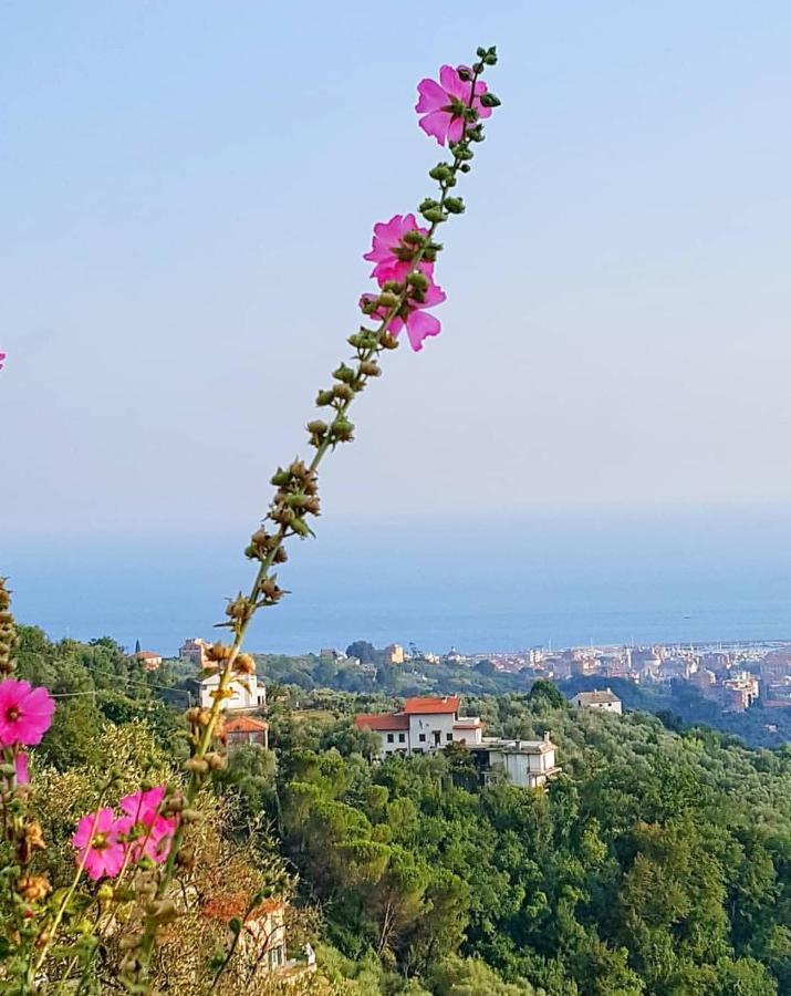 La Vivagna - Casa Vista Mare Tra Gli Ulivi Villa Leivi Dış mekan fotoğraf