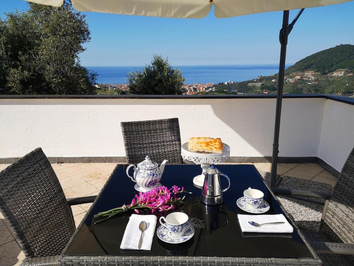 La Vivagna - Casa Vista Mare Tra Gli Ulivi Villa Leivi Dış mekan fotoğraf