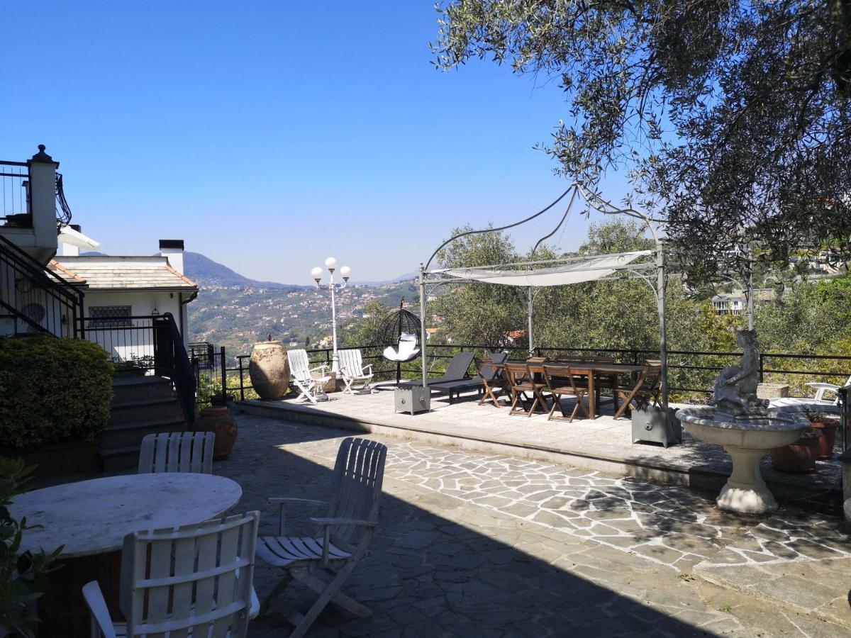 La Vivagna - Casa Vista Mare Tra Gli Ulivi Villa Leivi Dış mekan fotoğraf