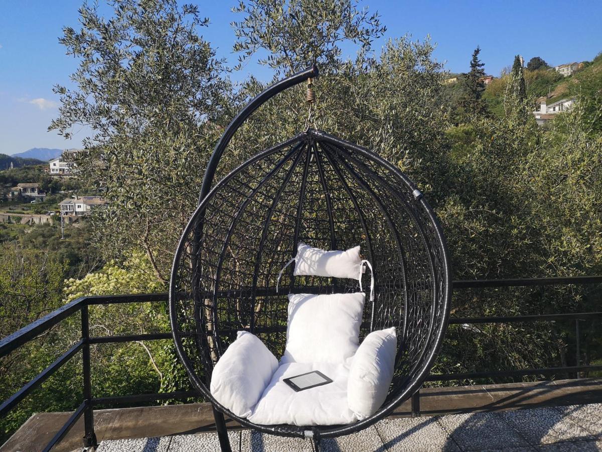 La Vivagna - Casa Vista Mare Tra Gli Ulivi Villa Leivi Dış mekan fotoğraf